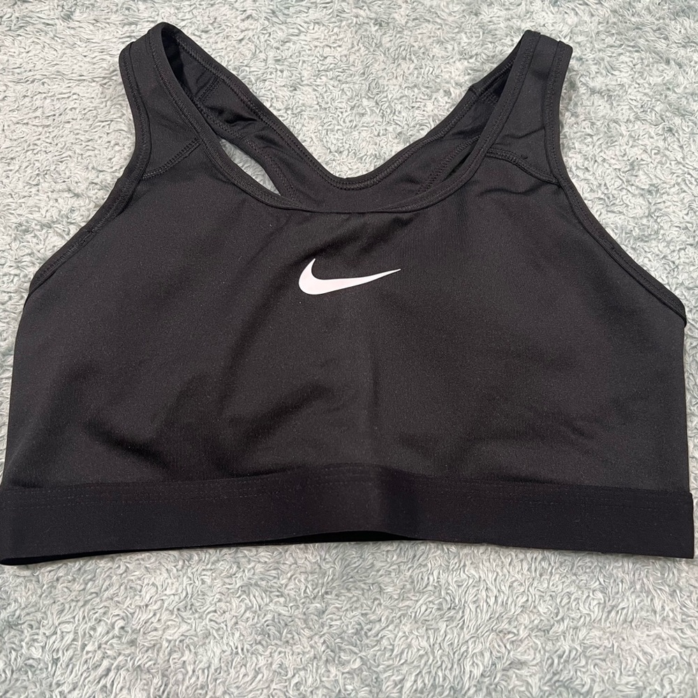 Nike Black Sports Bra with Racerback Design